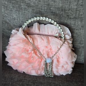 Sincerely Jules Pink Ruffled Mini Bag